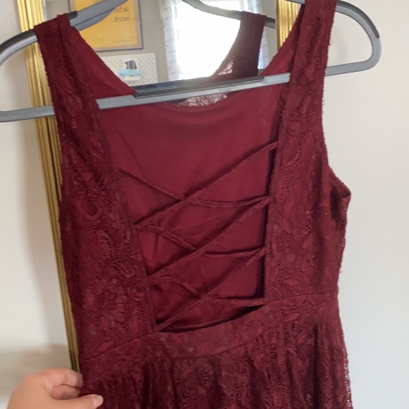 Red Lace Dress - Picture 3 of 3